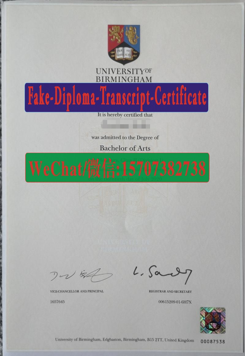 Where to order fake University of Birmingham Diploma