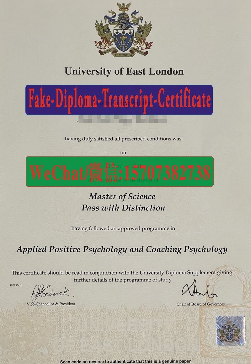 Where to order fake University of East London Diploma