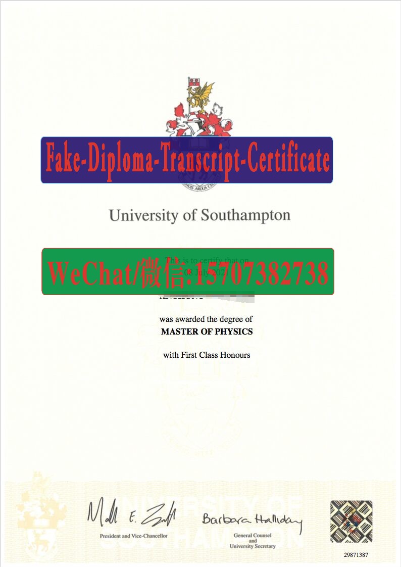 Where to order fake University of Southampton Diploma