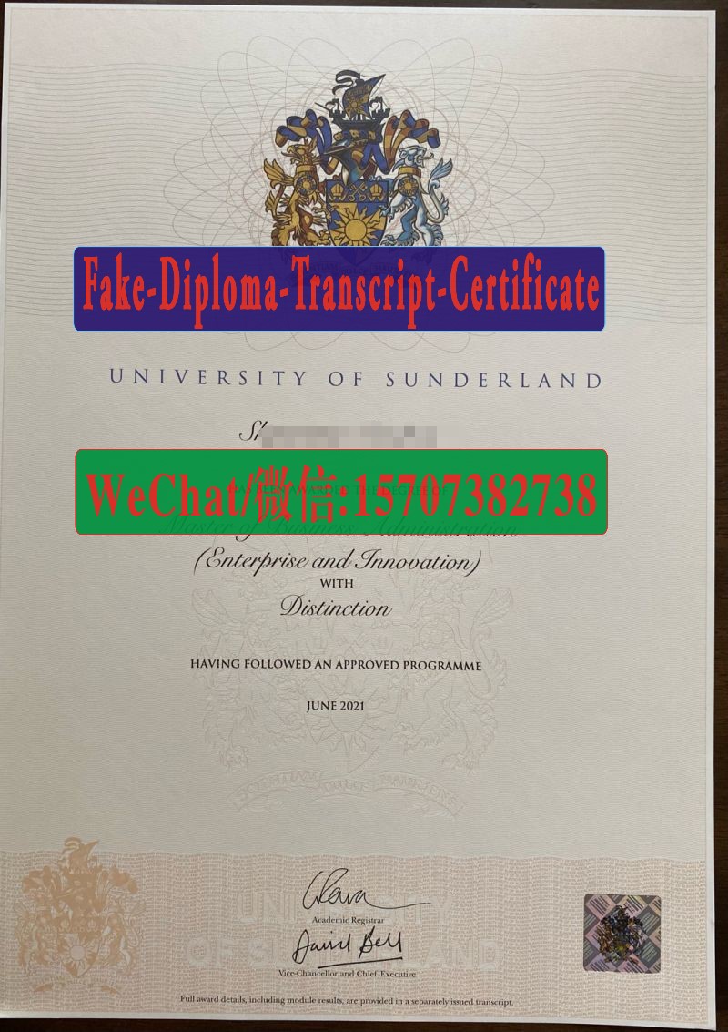 Where to order fake University of Sunderland Diploma