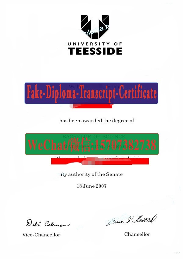 Where to order fake University of Teesside Diploma